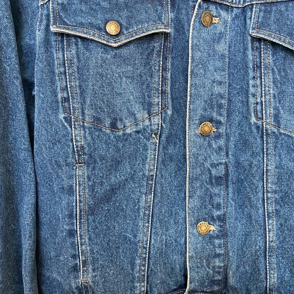 Men’s Calvin Klein Blue Denim Jacket - Picture 5 of 9